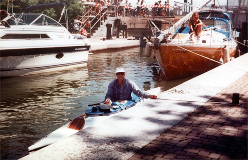 In lock #9 of the Chambly Canal