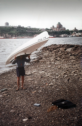 Across from the Chateau Frontenac, Québec
